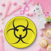 生物学的災害［有害物質］紙プレート。 ペーパープレート (パーティー)