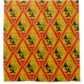 生物学的災害［有害物質］記号 シャワーカーテン (正面)