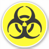 生物学的災害［有害物質］記号 シール (正面)