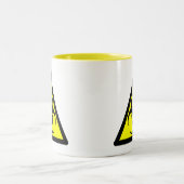 生物学的災害［有害物質］記号 ツートーンマグカップ (中央)