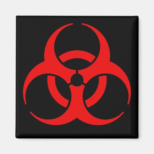 生物学的災害［有害物質］記号 マグネット (正面)