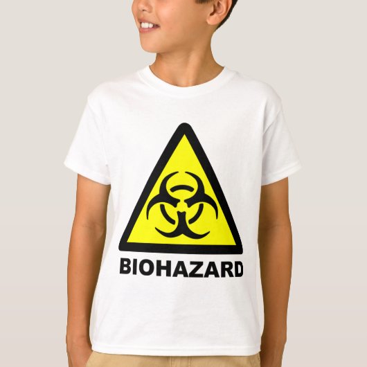 生物学的災害［有害物質］記号 Tシャツ (正面)