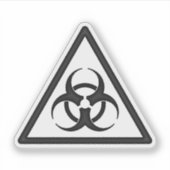 生物学的災害［有害物質］警告のシンボルステッカー シール (正面)