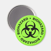 生物学的災害［有害物質］警告の マグネット (正面/裏面)