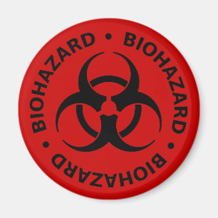生物学的災害［有害物質］警告の マグネット
