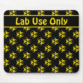 生物学的災害［有害物質］警告マウスパッドと文字カスタム付き マウスパッド