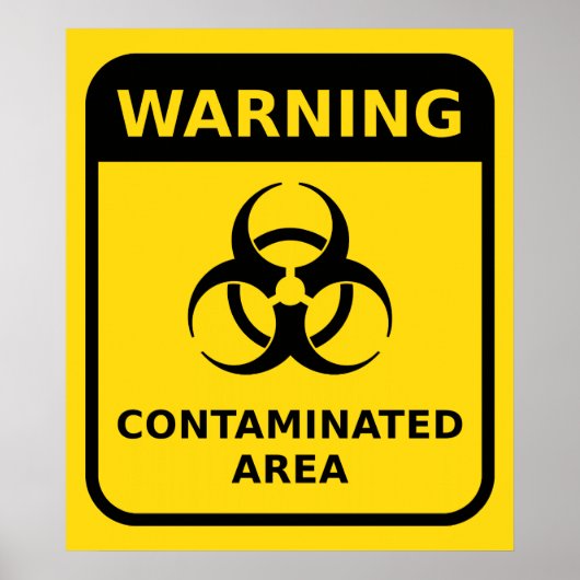 生物学的災害［有害物質］警告標識 ポスター (正面)