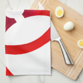 生物学的災害［有害物質］ – 赤 キッチンタオル (四つ折り)