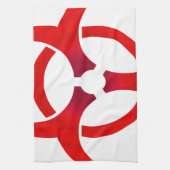 生物学的災害［有害物質］ – 赤 キッチンタオル (縦)