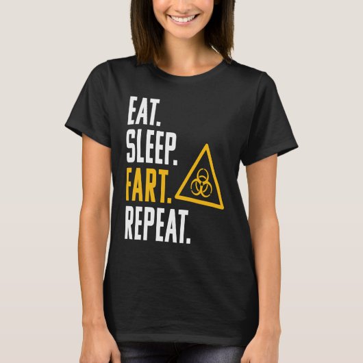生物学的災害［有害物質］食べ睡眠障害リピーター毒性 Tシャツ (正面)