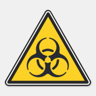 生物学的災害［有害物質］2 三角形シール