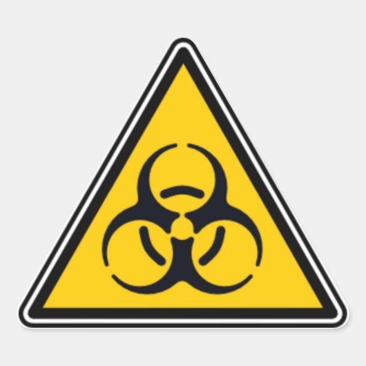 生物学的災害［有害物質］2 三角形シール (正面)