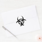 生物学的災害［有害物質］3 ラウンドシール (封筒)