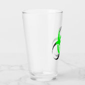 生物学的生物学的災害［有害物質］記号（緑と黒） タンブラーグラス (右)