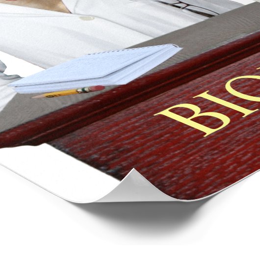 生物学研おもしろい究用先生ポスター ポスター (角)