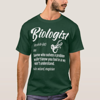 生物学者の定義おもしろい科学ことわざ Tシャツ