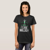 生物学者の生物学者の仕事が大好き Tシャツ (正面フル)