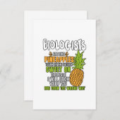 生物学者はパイナップルのようです サンキューカード (正面/裏面)
