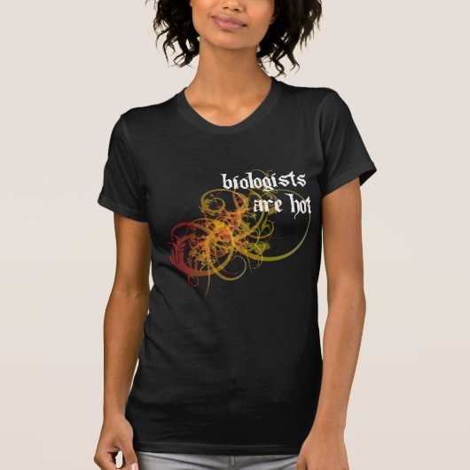 生物学者は熱いです Tシャツ (正面)