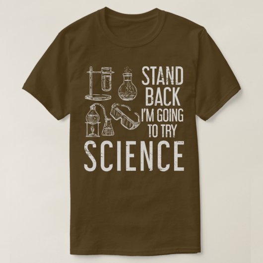 生物学者ギフトスクール先生生物学 Tシャツ (デザイン正面)