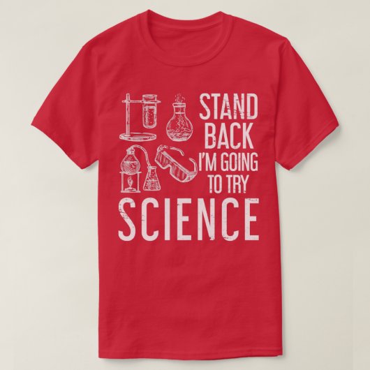 生物学者ギフトスクール先生生物学 Tシャツ (デザイン正面)