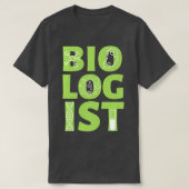 生物学者ギフト生物学ギフト科学プン Tシャツ (デザイン正面)