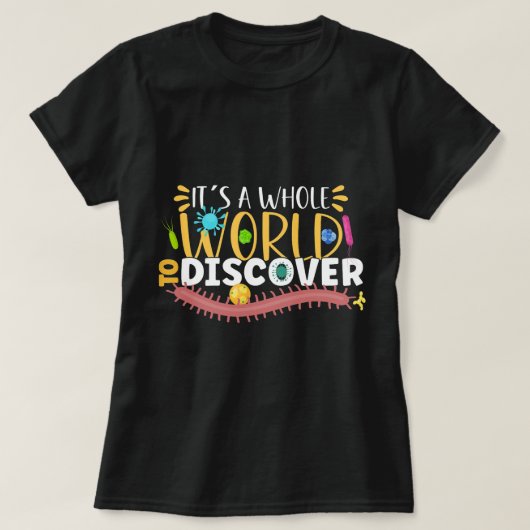 生物学者マイクロバイオロジスト微生物学研究室スタフBi Tシャツ (デザイン正面)