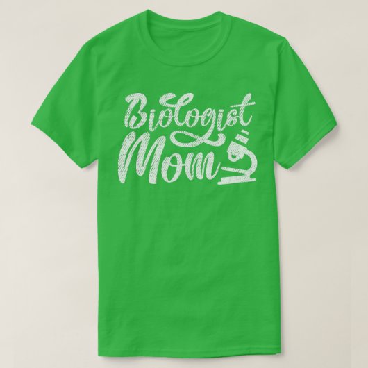 生物学者ママ2 Tシャツ (デザイン正面)