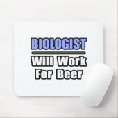 生物学者…ビールに役立つ マウスパッド (マウス)