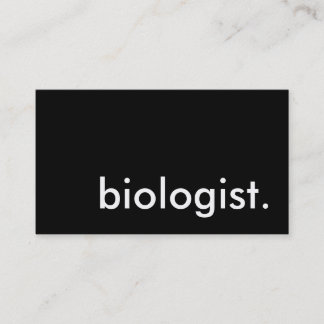 生物学者 名刺