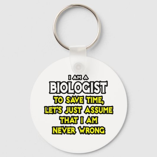 生物学者…私が間違っていないと仮定 キーホルダー (正面)