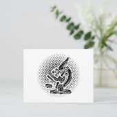 生物学者 |顕微鏡生物学勉強ギフトアイディア ポストカード (スタンド正面)