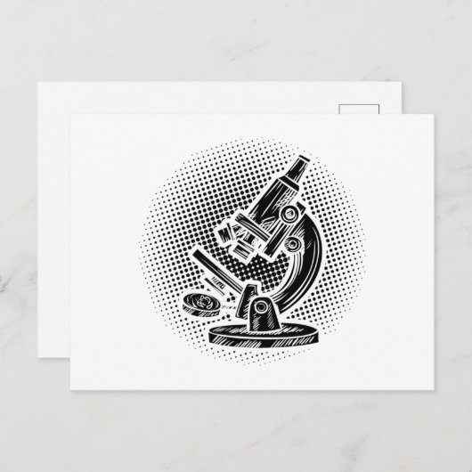 生物学者 |顕微鏡生物学勉強ギフトアイディア ポストカード (正面/裏面)