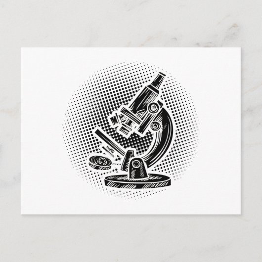 生物学者 |顕微鏡生物学勉強ギフトアイディア ポストカード (正面)