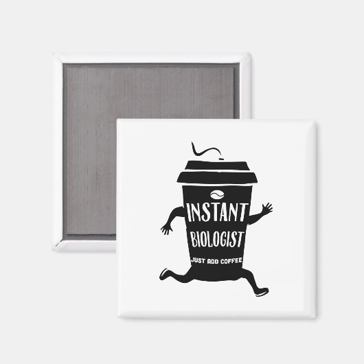 生物学者|顕微鏡生物学勉強贈与アイディア マグネット (正面/裏面)