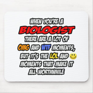 生物学者……OMG WTFロール マウスパッド