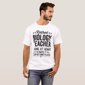 生物学退職した先生 Tシャツ (正面フル)