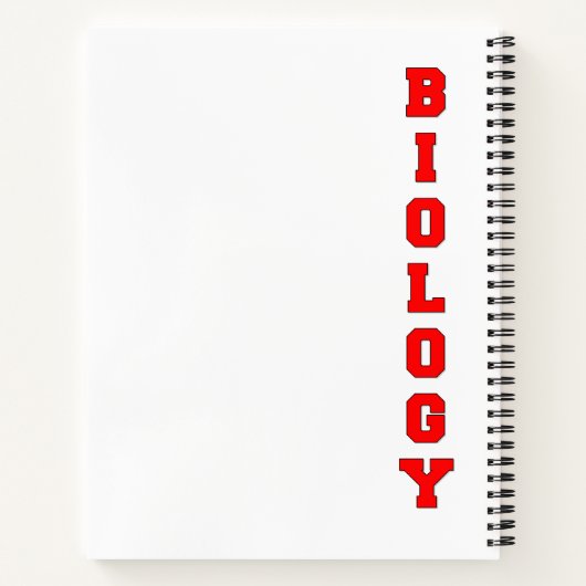 生物学 ノートブック (裏面)