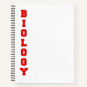 生物学 ノートブック (正面)