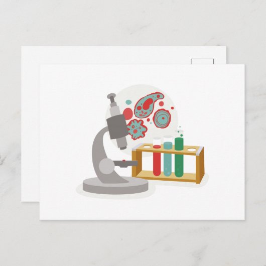 生物学 ポストカード (正面/裏面)