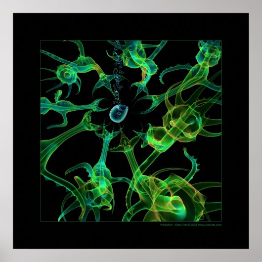 生物学：捕食 ポスター (正面)