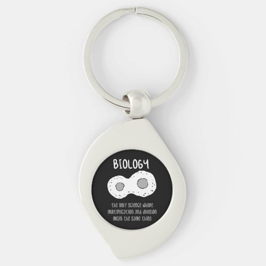 生物学 – 生物学で唯一の科学の賜物 キーホルダー (正面)