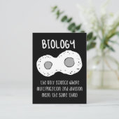 生物学 – 生物学で唯一の科学の賜物 ポストカード (スタンド正面)