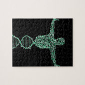 生物学DNAの人 ジグソーパズル (横)