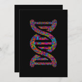 生物学DNA分子ワードクラウドサイエンス先生 シーズンカード (正面/裏面)