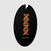 生物学dna分子科学先生遺伝子 オーナメント (正面)