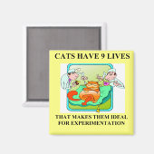 生物実験ジョーク マグネット (正面/裏面)