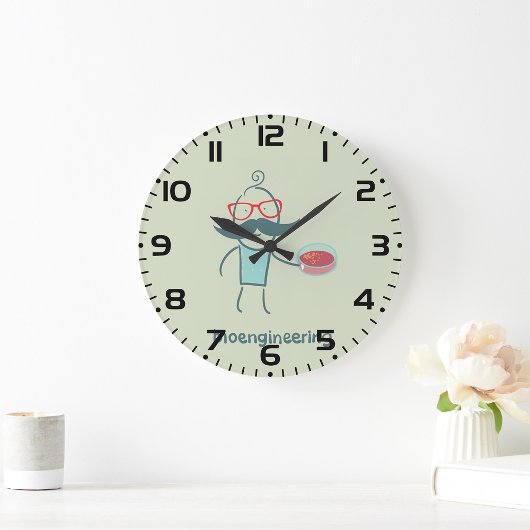 生物工学科学者 ラージ壁時計
