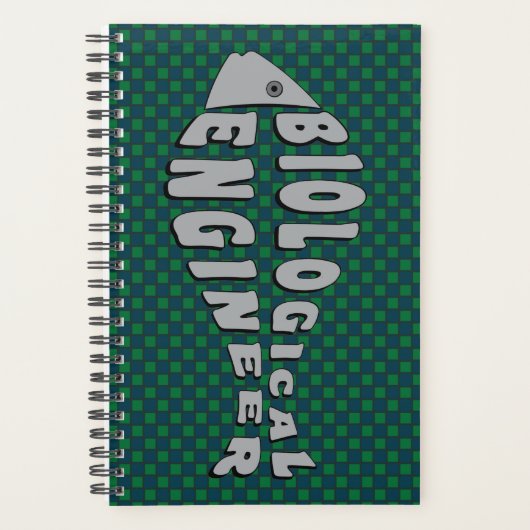 生物工学者グレイ プランナー手帳 (正面)