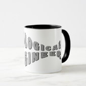 生物工学者グレイ マグカップ (正面右)